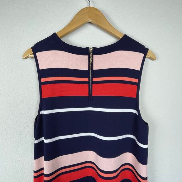 ELIZA J Striped Sleeveless Sheath Dress XL Rayon Blend Office Wear - Picture 5 of 9